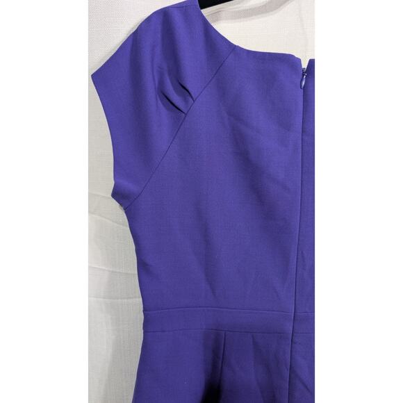 J Crew Suiting Women's Wool Purple Evening Dress Sz 10 Special Occasion Elegant - Picture 4 of 7